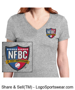 NFBC Women's V-Neck T-Shirt Design Zoom
